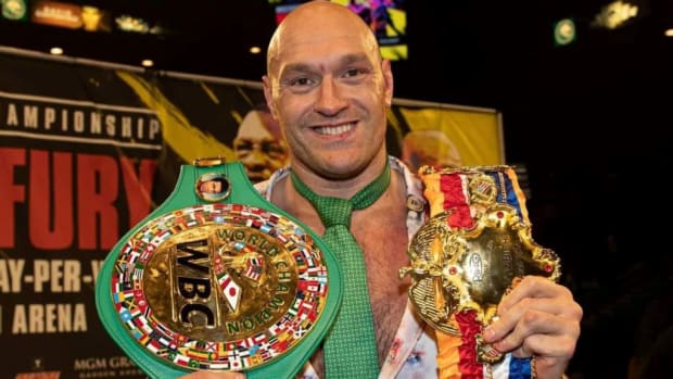 Tyson Fury, the WBC heavyweight champion, has recently declared his intentions to continue his boxing career, stating that he's looking to sign a new 10-fight deal. BIG BOXING TV/FACEBOOK.